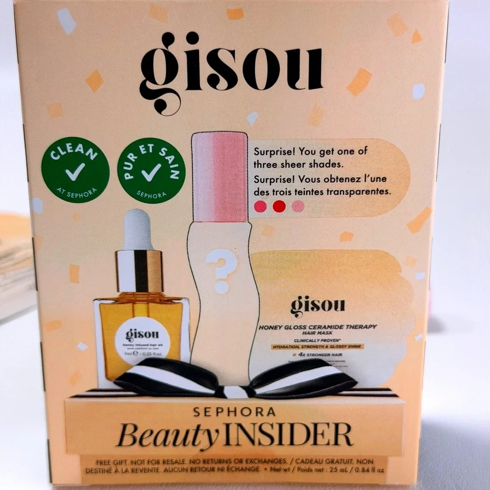 Gisou Honey Infused Hair & Lip Care Set Women New in Box